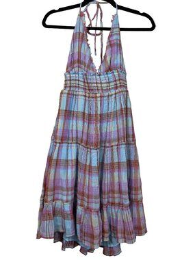 Kimchi Blue Halter Plaid Dress Size Large